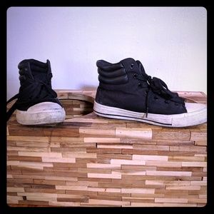 Black and White laced shoes